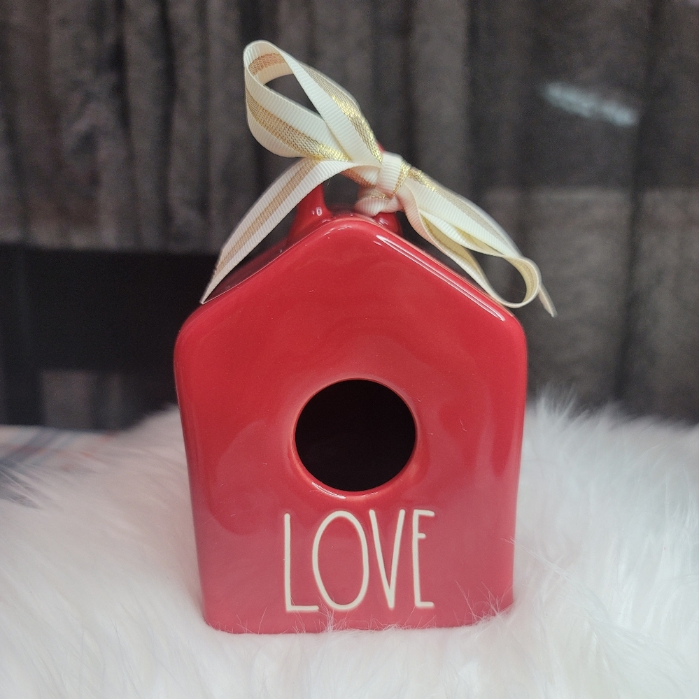 Rae Dunn Small Birdhouse "LOVE" - Picture 1 of 5